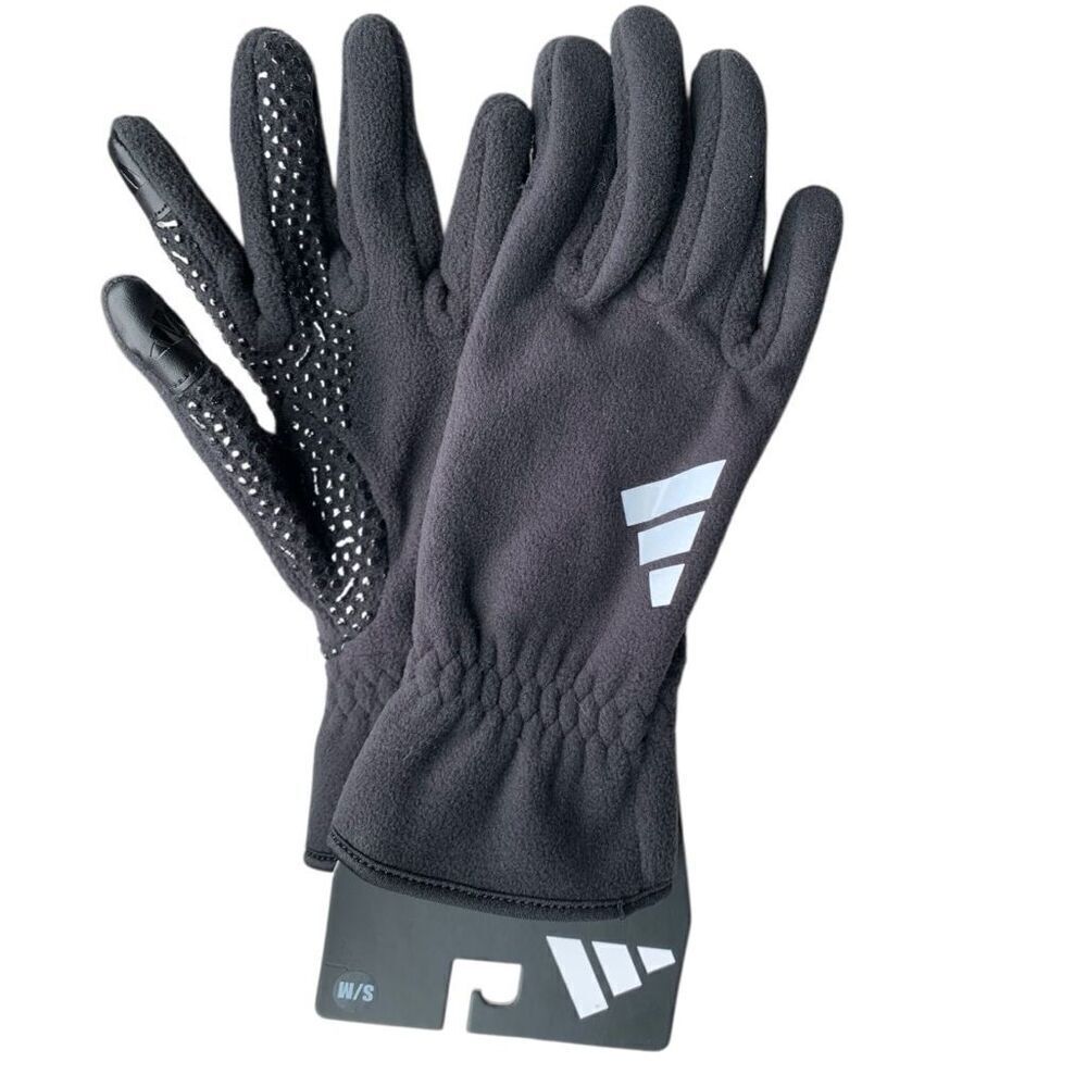 Adidas Black Fleece Gloves (Adidas AW0203, AWP Comfy) Winter Warm Stylish Design